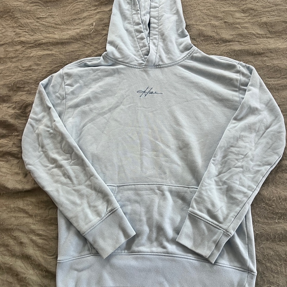 Hollister Women’s Hoodie Size Small Feminine Pastel Blue